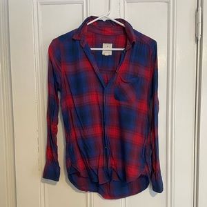 American eagle plaid button down